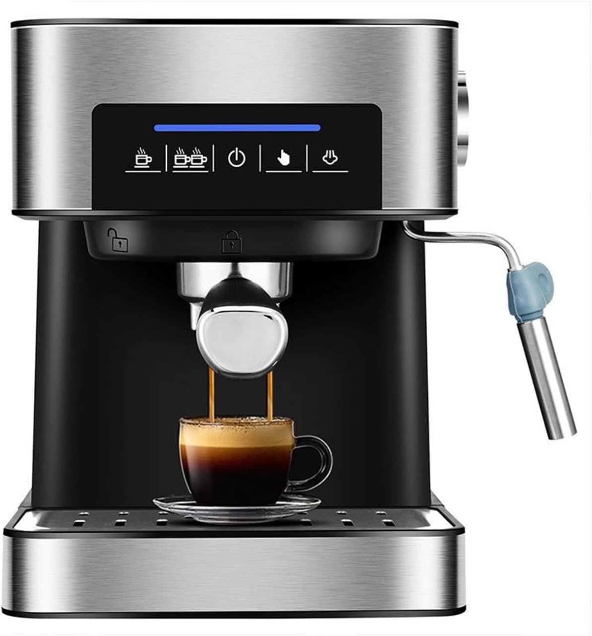 VEETHI Coffee Maker, Touch-Screen 20-cup Programmable with Glass Carafe, Stainless Steel VEETHI Coffee Maker, Touch-Screen 20-cup Programmable with Glass Carafe, Stainless Steel