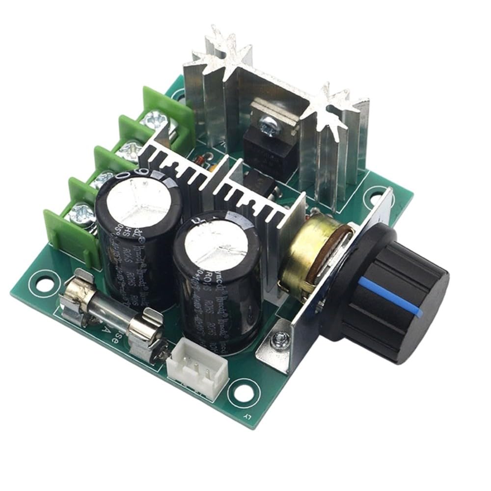 Aundhegrtt As Shown Pwm Dc Motor Speed Controller Stepless Variable Speed Regulator 12V-40V 10A For Fan Brush Motor Cnc