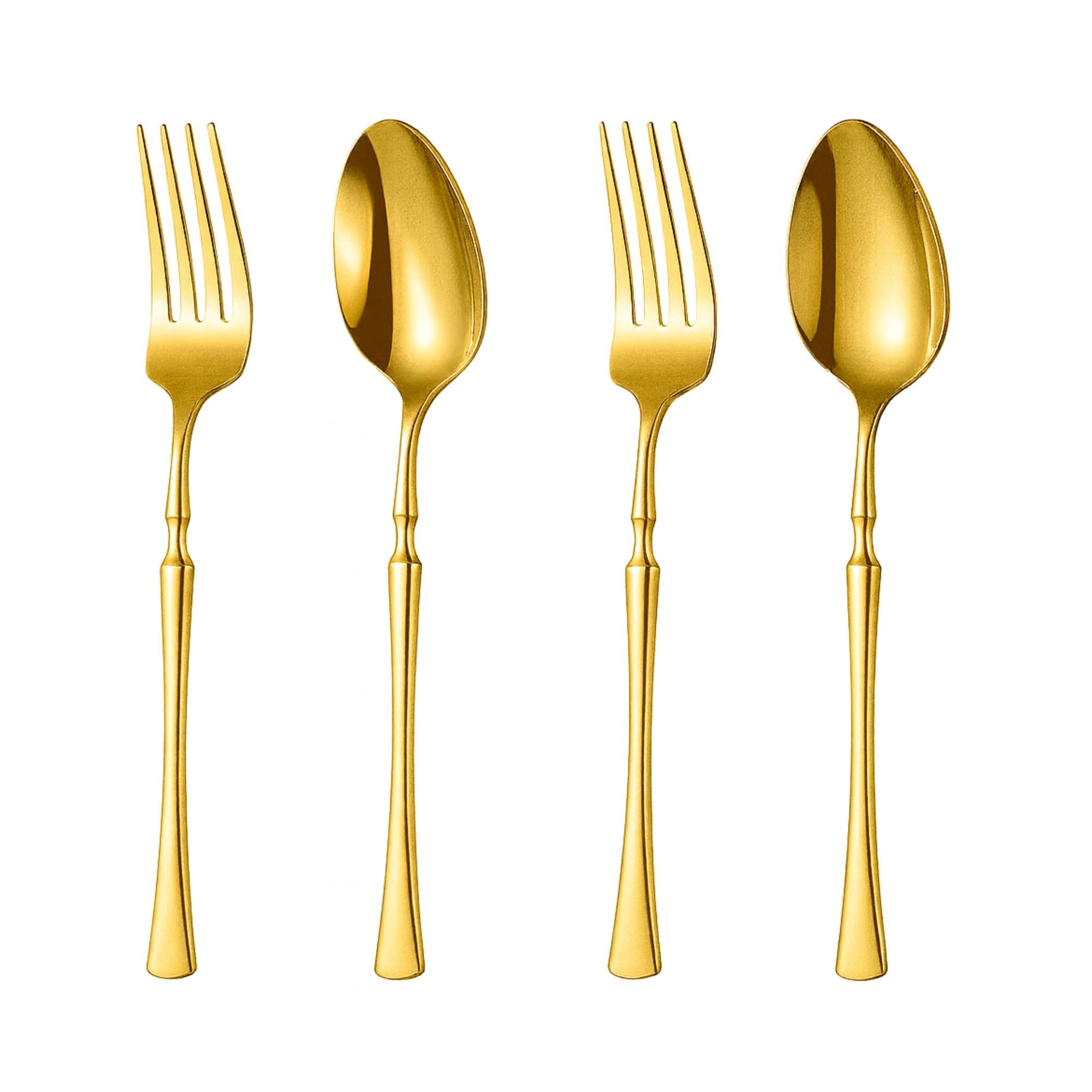 Korean Flatware Set - 4 Piece Stainless Steel -28