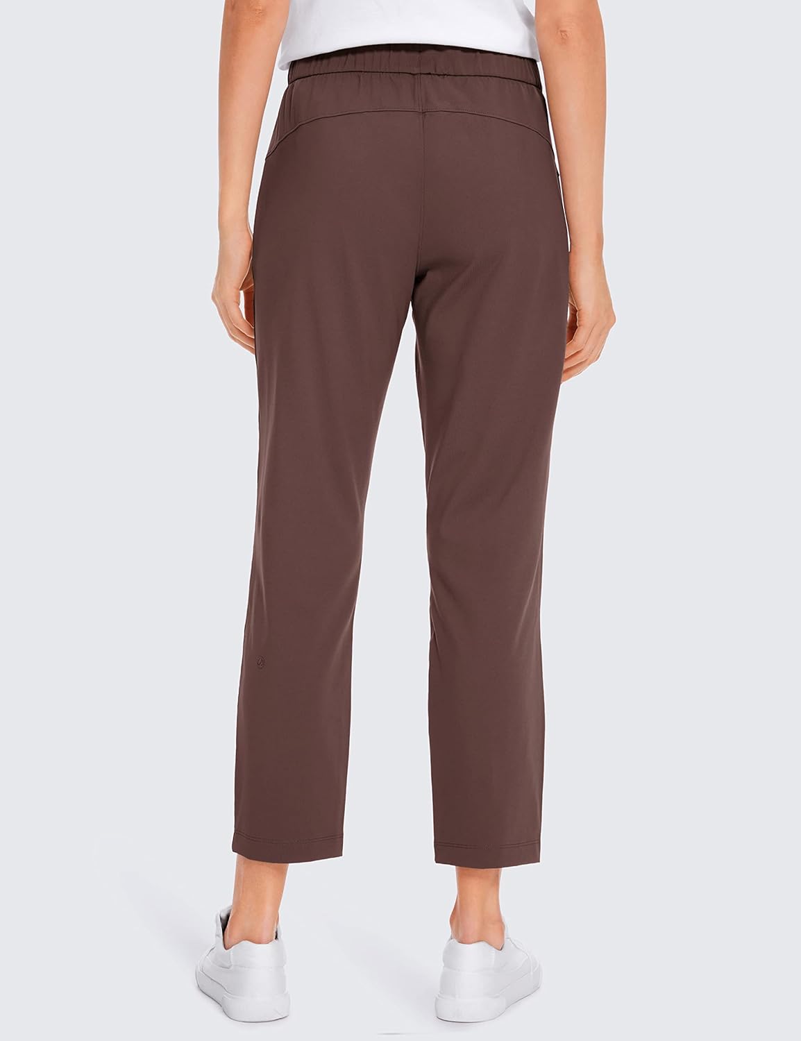 CRZ YOGA Womens High Waisted 4-Way Stretch Golf Capris 25" Short - Work Pants Athletic Lounge Workout Ankle Pants - Image 2