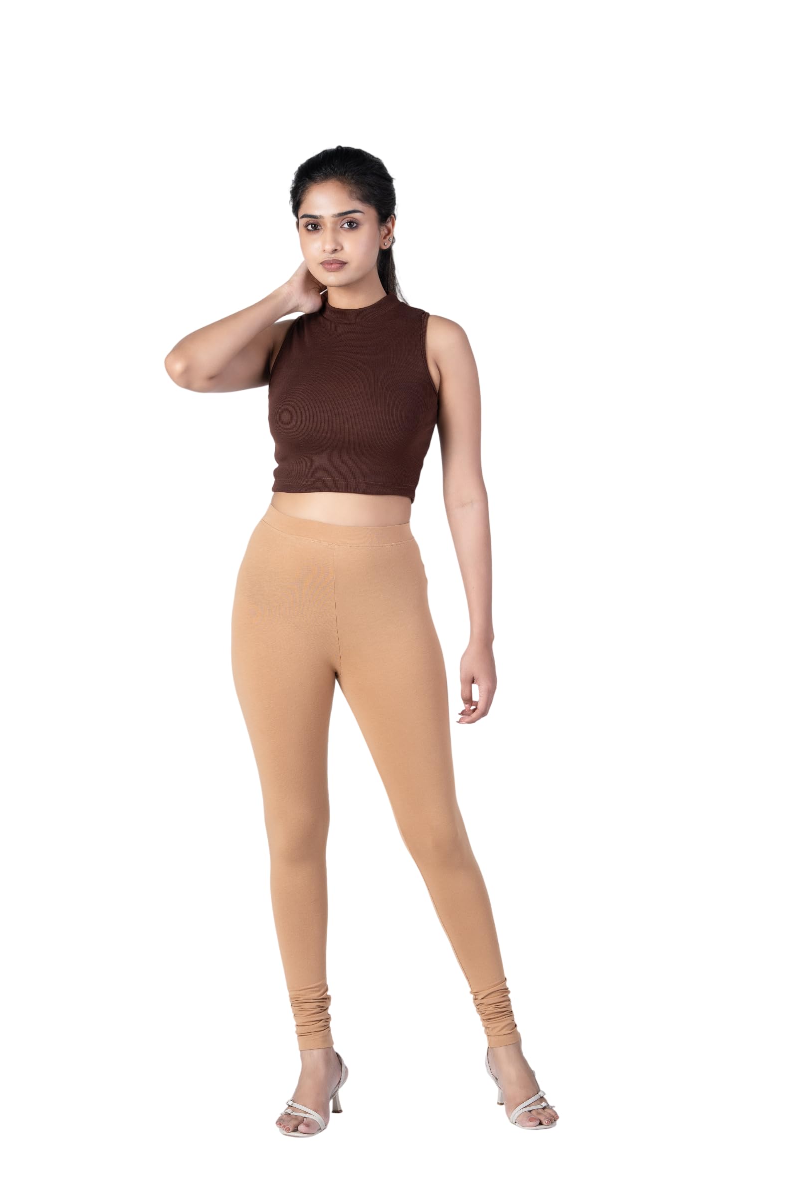 Slimflow Skin Churidar Leggings | Super Combed Cotton Stretch Fabric | Comfortable Traditional Ethnic Wear for Women-picture-54