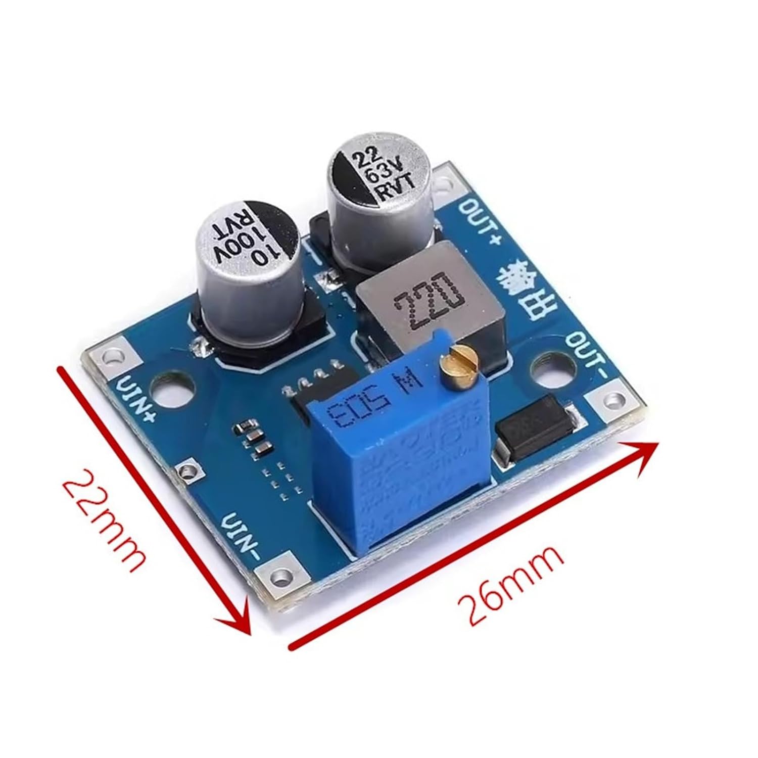 Dc Adjustable Step-Down Power Supply Module Input 5-80Vdc-Dc Converter/Lx8015 Xl7015 1Pcs