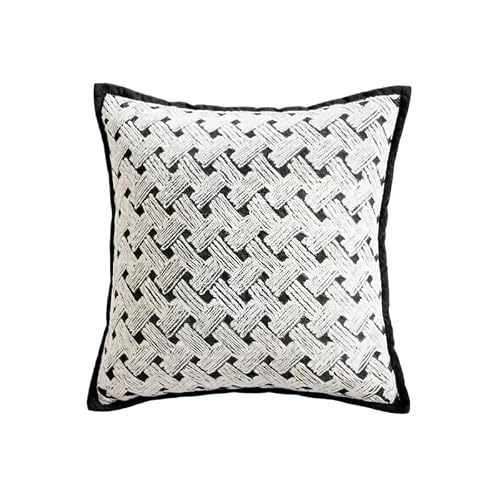 AOWEMBD 1pc Embroidery Pillow Art Decoration Throw 45x45 Nordic Sofa Cover Living Room Pillowcase(Color B)