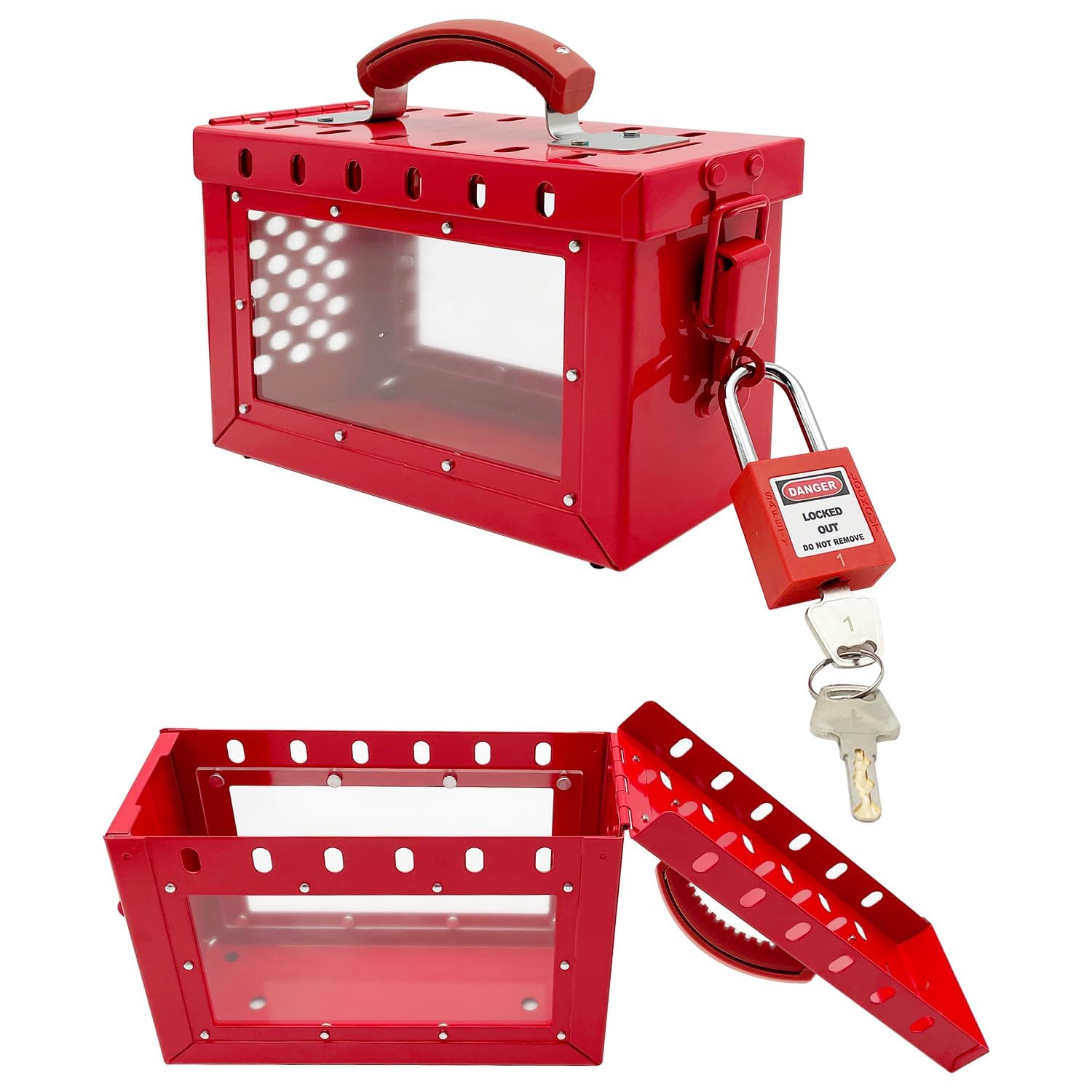 Lockout Tagout Box Lockout Tagout Box, Tragbare Gruppenschloss Box Mit