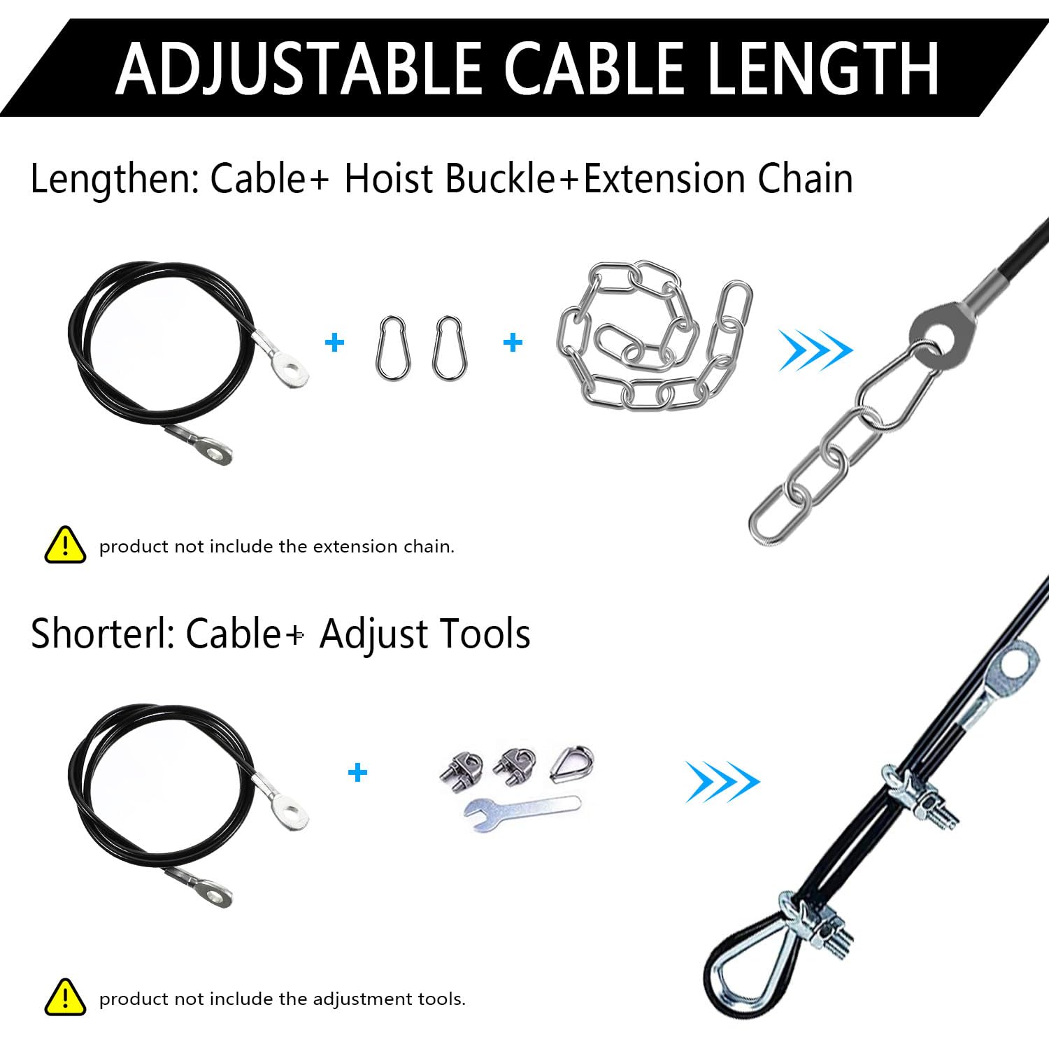 Kabel do siłowni, urządzenie fitness, linka stalowa, kabel gimnastyczny, ze stalowego drutu, sprzęt fitness, do domu, treningu siłowego, domu, na siłownię, system kół pasowych