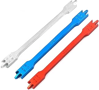 AAProTools Set Of 3 Multi Colors Dental Orthodontic Bracket Positioning Height Gauges Wick Type 3.5mm-5mm Brackets Positioner Vernier Calipers