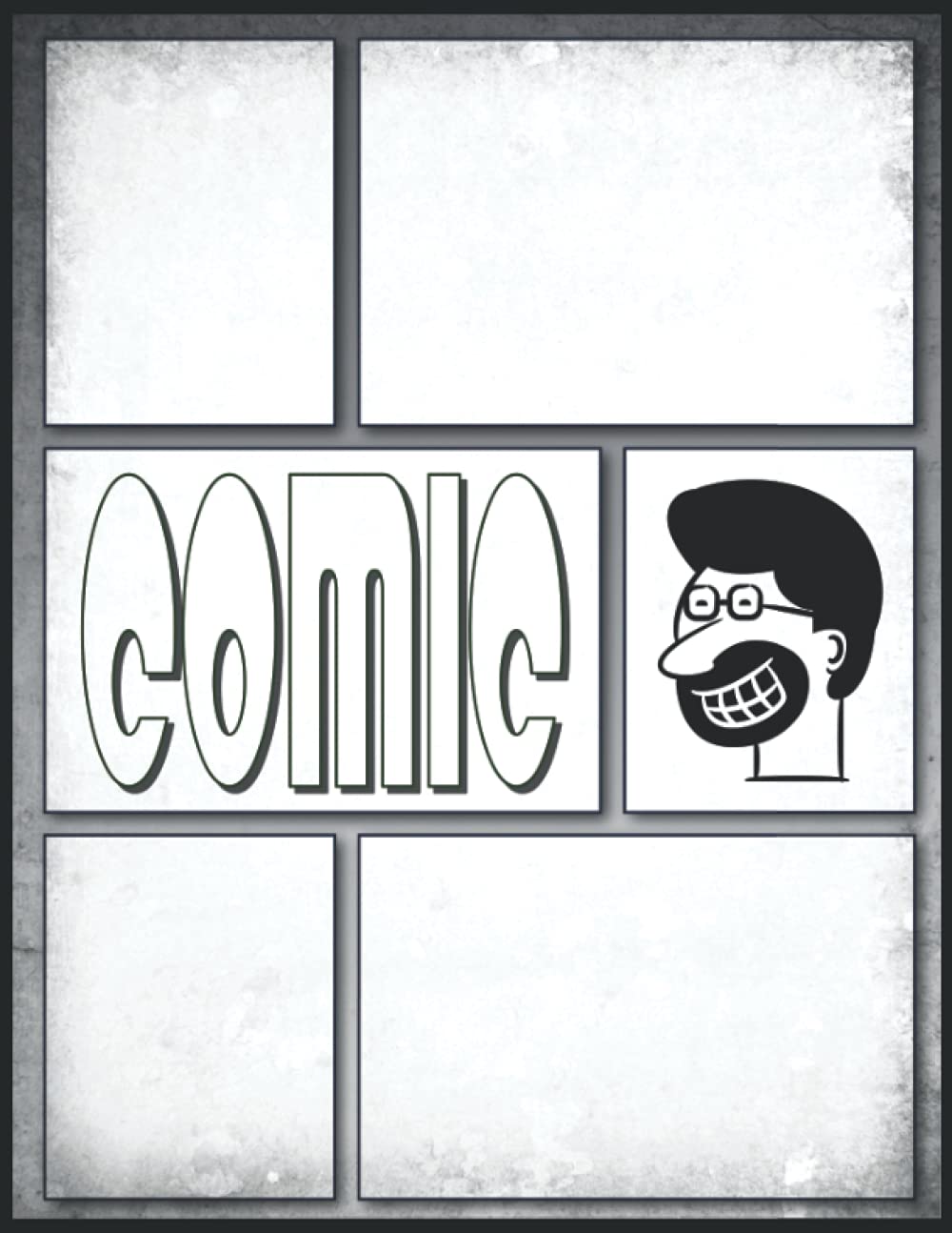Bande dessinée vierge carnet de croquis 100 pages sans bulles pour créer vos scripts
