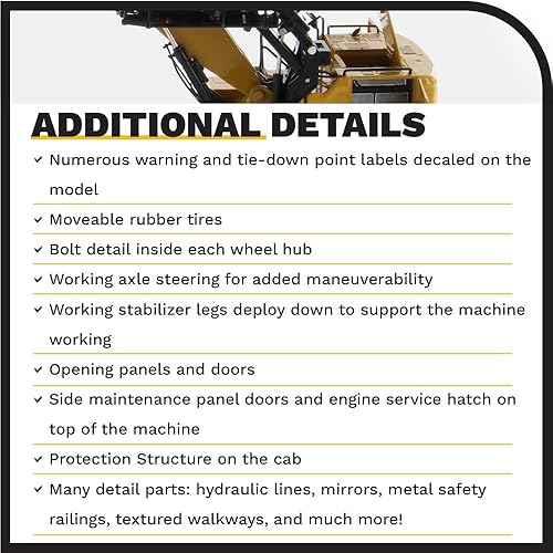 Miniatura 5 de Diecast Masters 150 CAT MH3040 Manipulador de materiales 85958