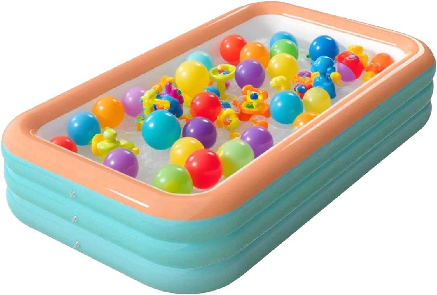 Inflatable Pool, Large Inflatable Ground Swimming Pool, Durable Thickened Inflatable Family Pools, Full-Sized Family Pools for Outdoor, Garden, Backyard, Summer Water Party (C)