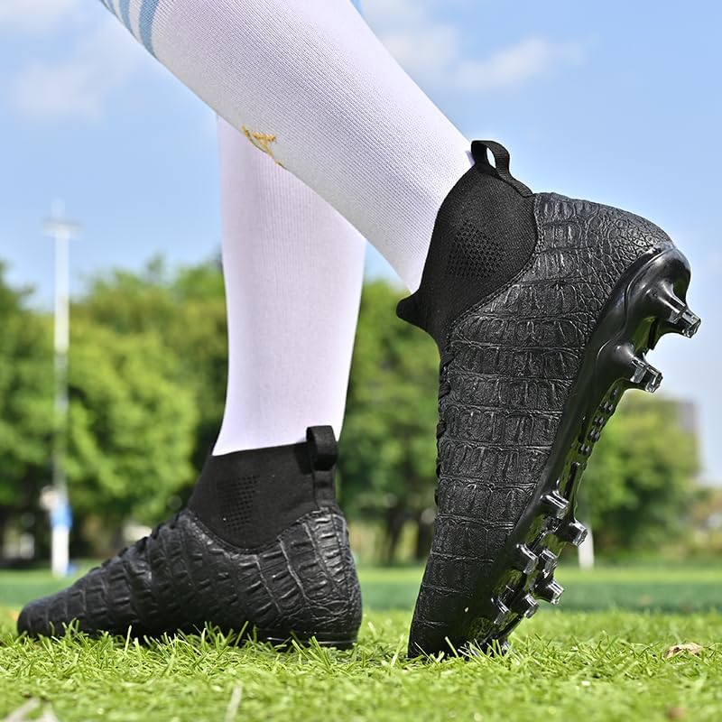 Soccer Cleats Mens Football Shoes Outdoor High Top Non-Slip Youth Trainning AG/FG Soccer Shoes - Image 2