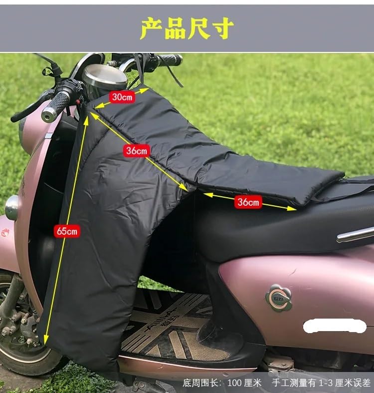 Warme Motorrad-Beinschützer. Roller-Beinschützer, Beinschützer für Motorrad, Winter, Winddicht, Windschutzscheiben-Steppdecken, Roller-Beinschützer, Beinschürze, Decke (Pink)