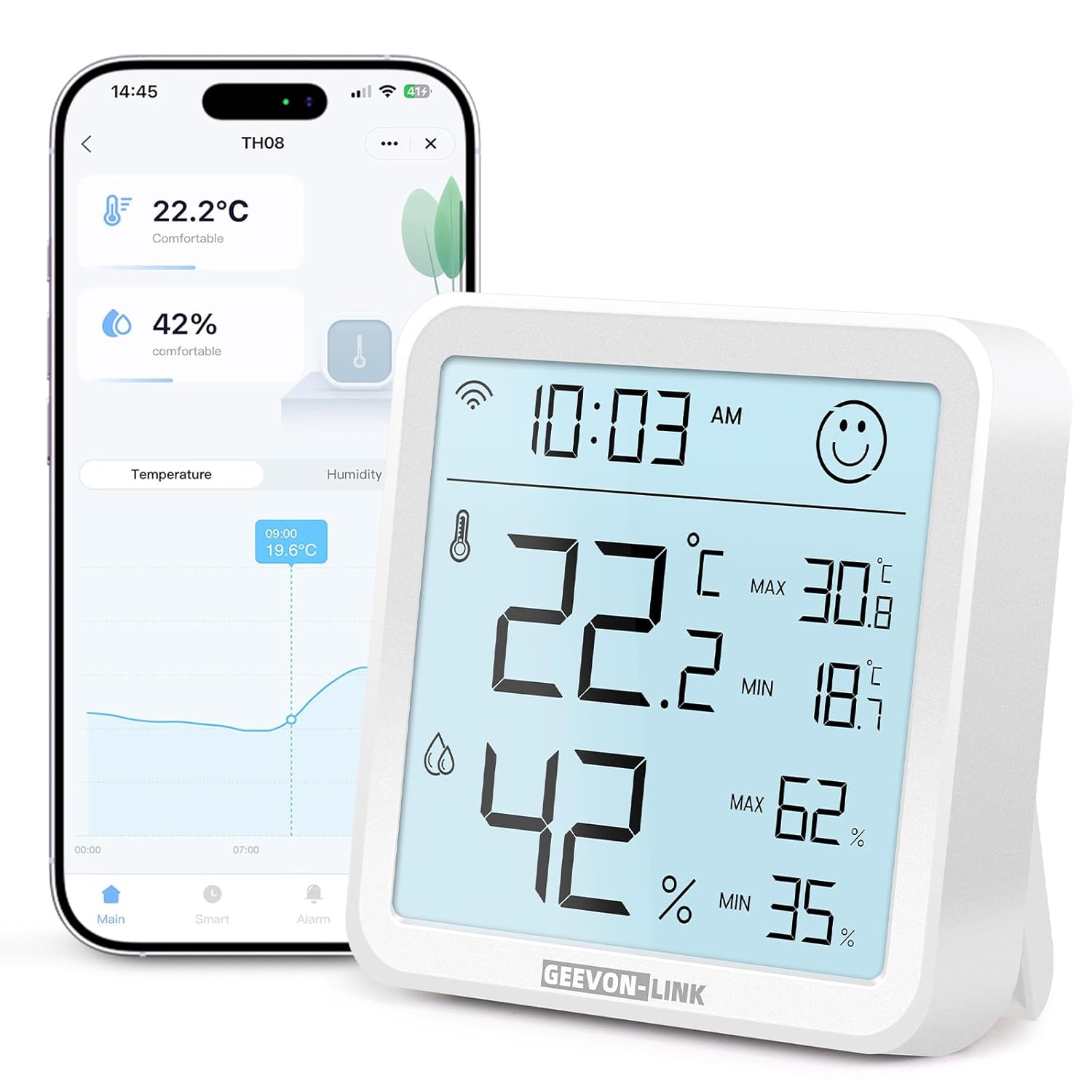 WiFi Indoor Hygrometer Thermometer,...