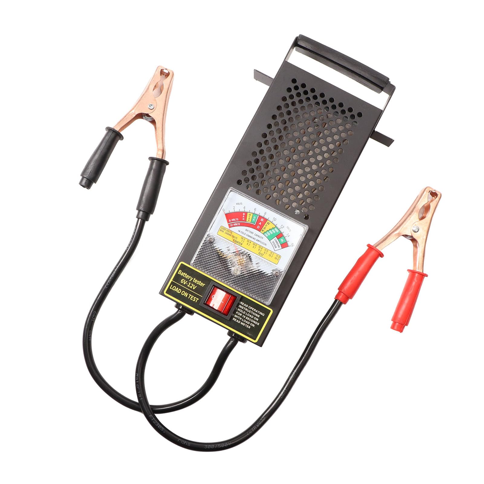 Dilwe Testeur de Batterie de Voiture Analyseur de Batterie Automatique en Cuivre et Alliage 6 V à 12 V Système de Charge de Haute Précision Vérification des Batteries de Voiture électrique