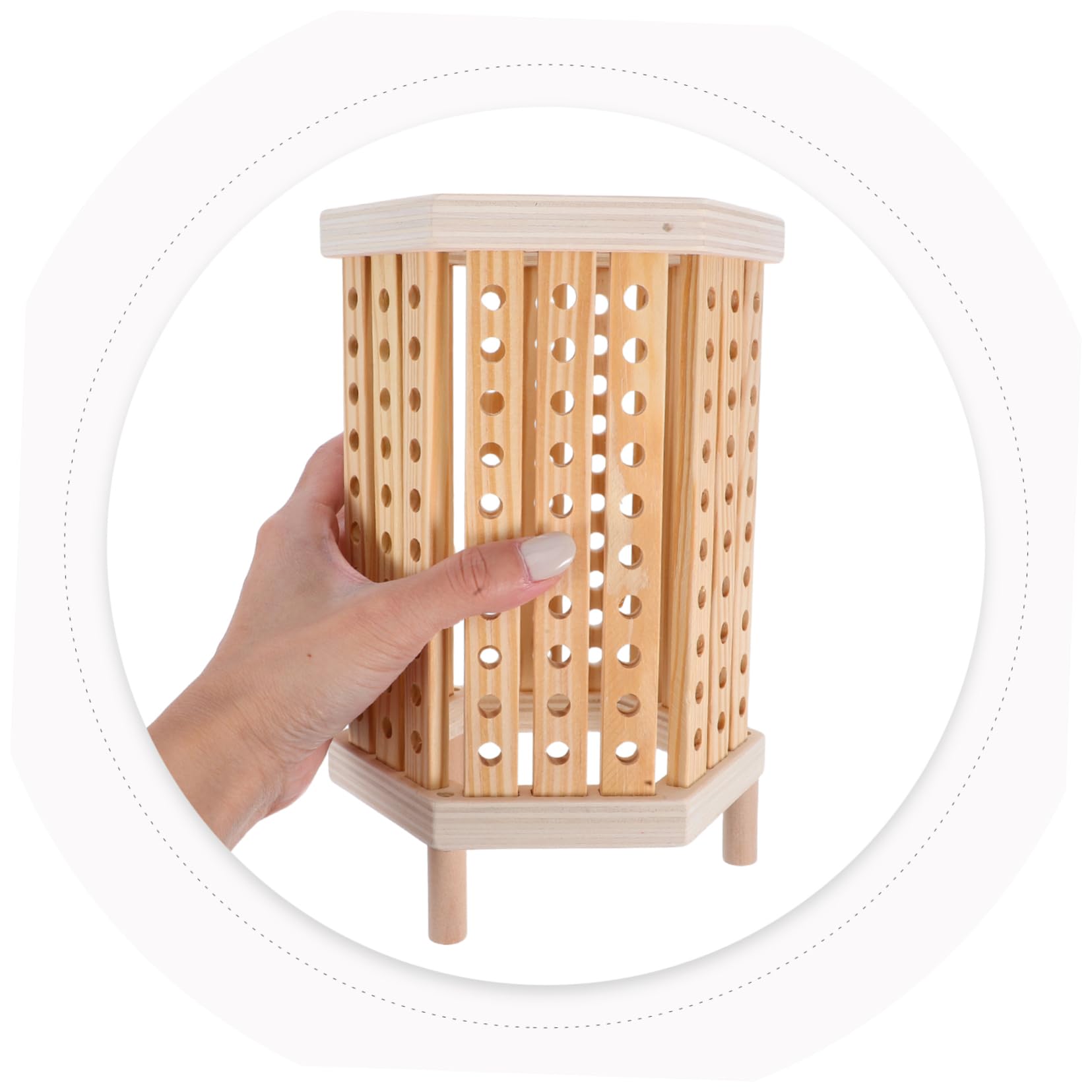 Montessori Madera Apilable Colores Brillantes para Desarrollo Habilidades Cognitivas Clasificación Tablero Educativo Madera Natural