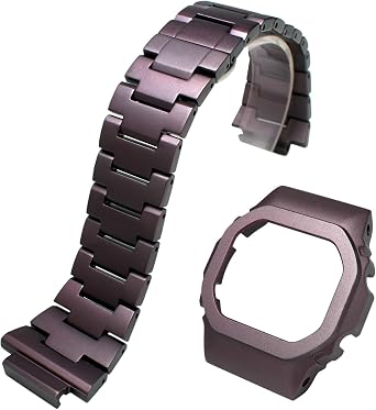 Metal Watchband and Watch Case For Casio For G-shock DW-5600 GW-B5600 GWX/GB-5600 DW-5000 5025 5030 5035 Men's Bracelet Strap Band With Watch Bezel Lightweight Aluminum
