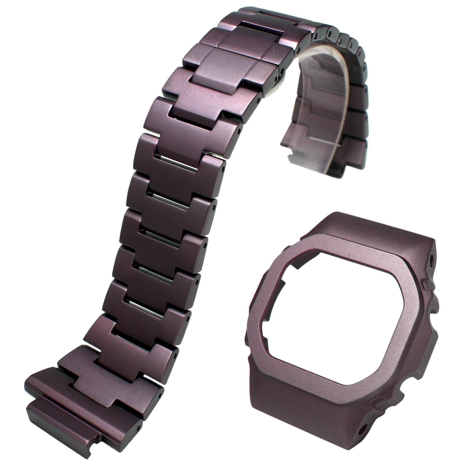 Amazon.co.jp: 腕時計ケース付きメタルウォッチバンド メンズ Casio