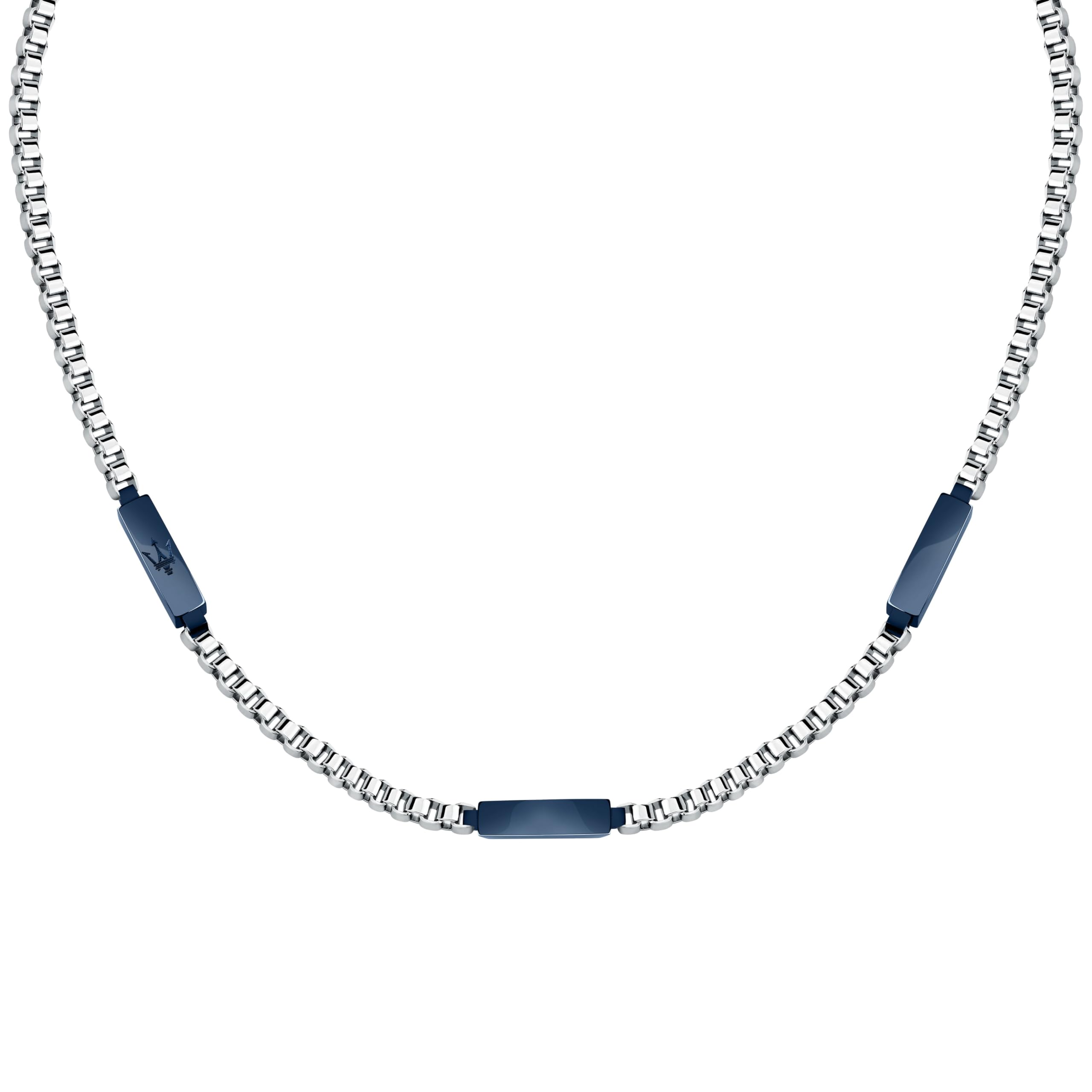 MASERATI Collana Uomo in Acciaio, Collezione ICONIC, Idee Regalo Fidanzato, Amico, Papà - JM425AVD109