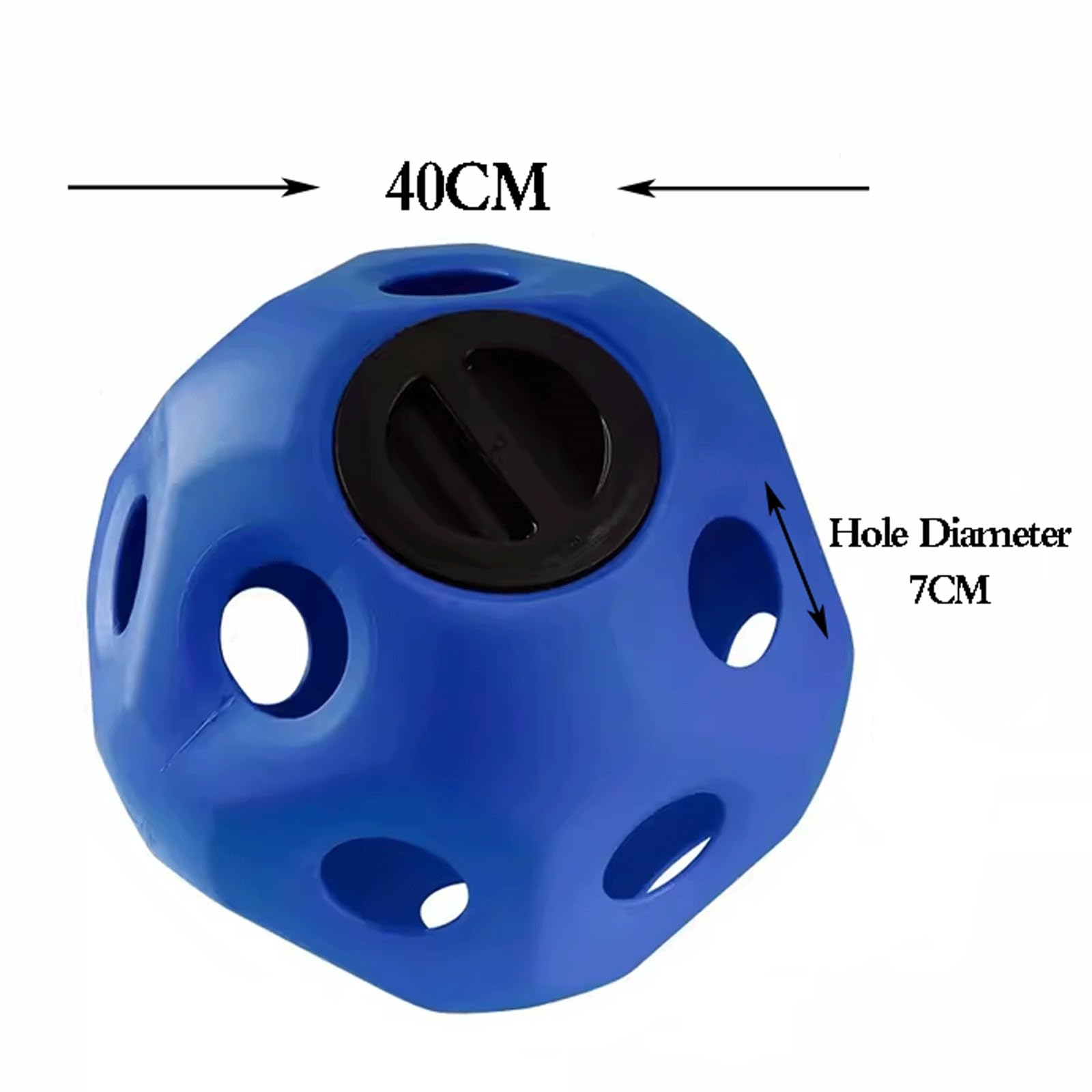 Bola De Heno para Caballos, Bola De Alimentación De Heno Juego De Alimentación De Plástico Multiusos Alimentador De Césped para Aliviar El Estrés (Color : Purple)
