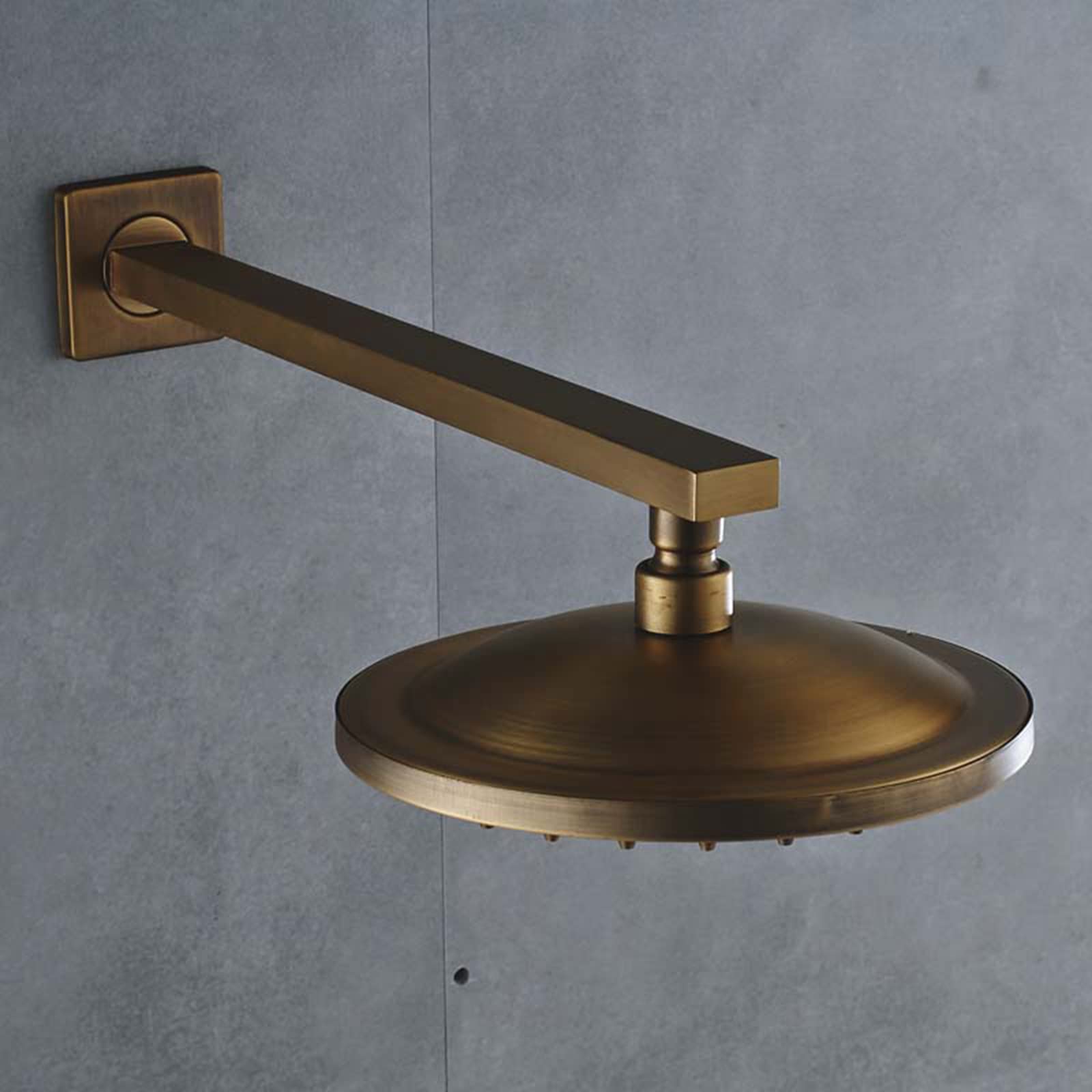 Shower Head Soffione Doccia a Pioggia da 8 Pollici Soffione Doccia a Pioggia in Ottone con Braccio Doccia Soffione Doccia Fisso Grande ad Alta Pressione - Copertura Totale del Corpo a Cascata Ugelli