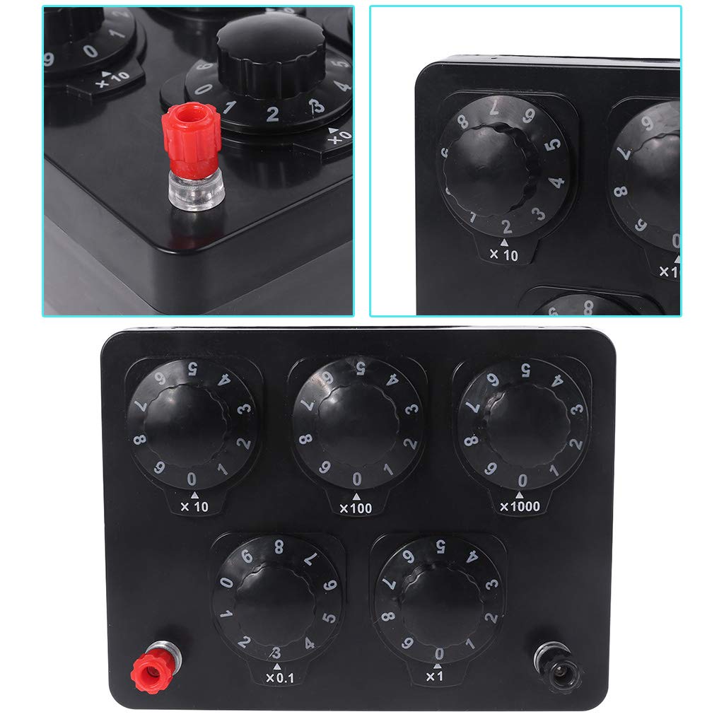 0-9999.9 Ohm Variable Resistance Box Decade Resistor Experimental Equipment for Physical School Teaching