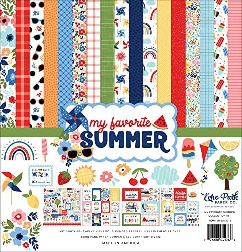 Echo Park Paper My Favorite Summer Collection Kit, White image 2