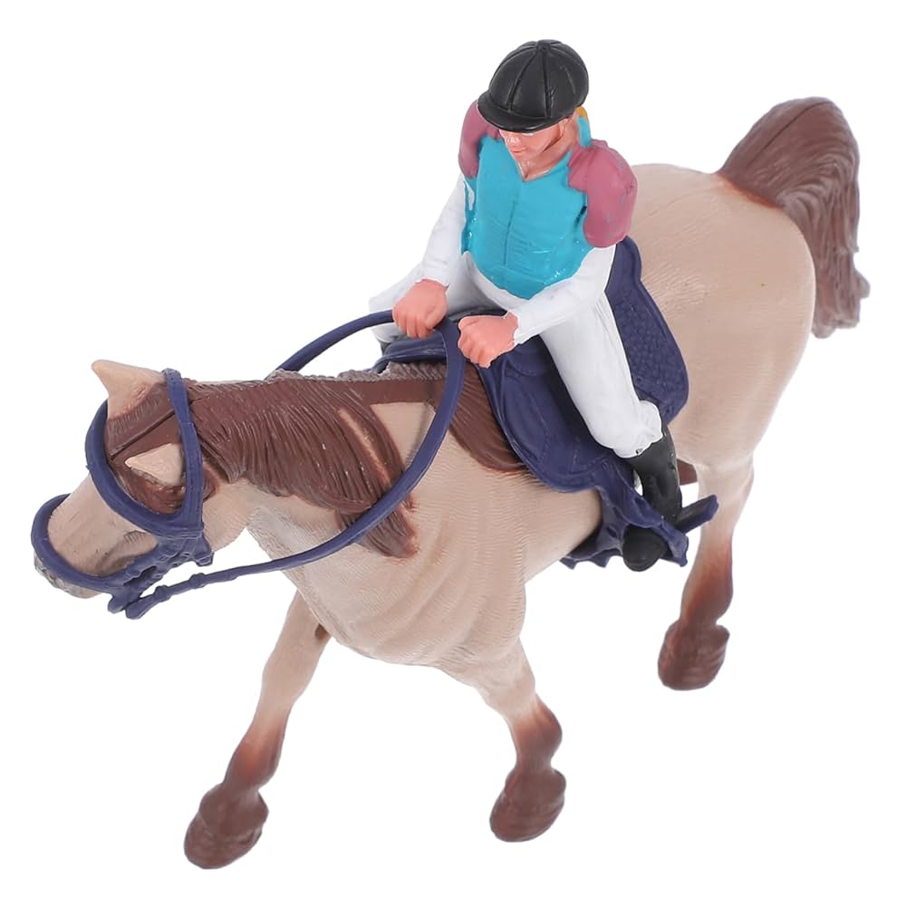 馬と騎手の置物 馬と騎手の置物