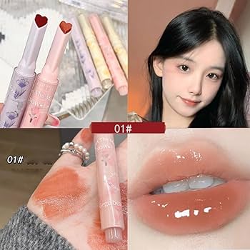 Amazon | 可愛い高発色とろけるリップメイク 肌色 メイク崩れなし