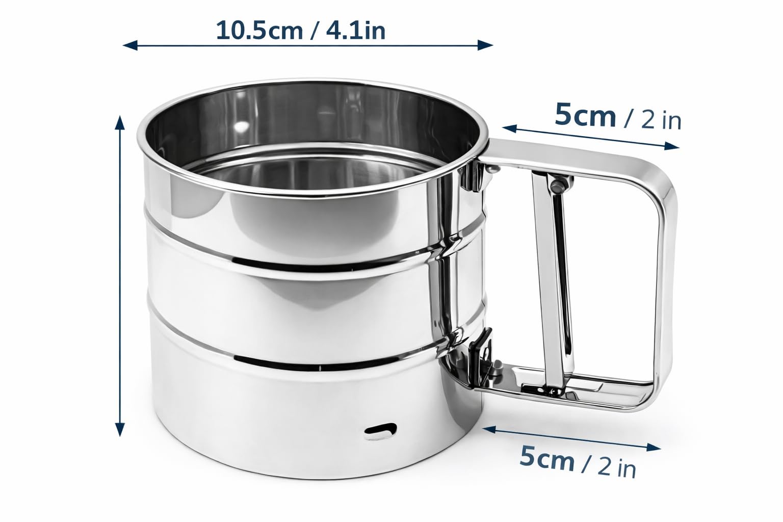 Stainless Steel Flour Sifter - Perfect Baking! -2