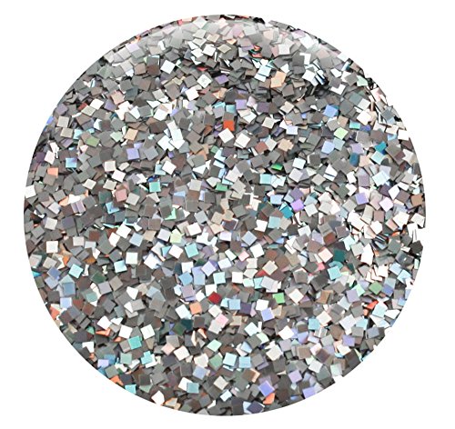 Glitties - (6Pk) - Amazing Variety Of Holographic Silver Glitter! Different Shapes And Sizes - You Won't Find This Combination Anywhere Else! - (60 Grams) #TOP5