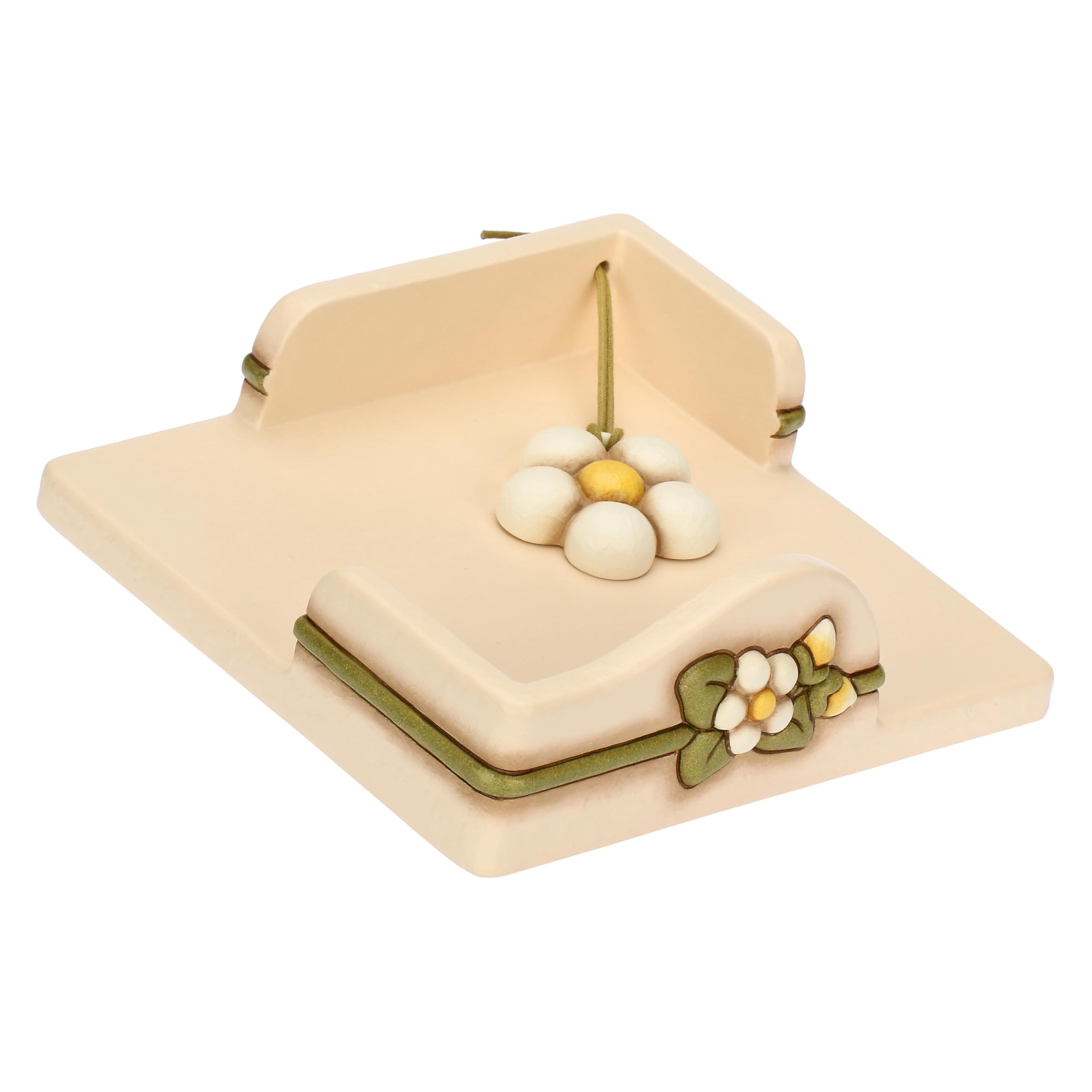 THUN - Portatovaglioli - ceramica - Collezione Country Bloom - 20 x 19,6 x 6,6 cm