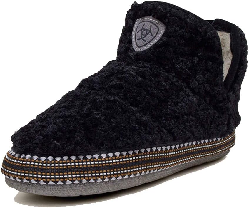 ARIAT Women's Warm Soft Acrylic/Wool Blend Upper Indoor/Outdoor Rubber Bottom Bootie Slippers