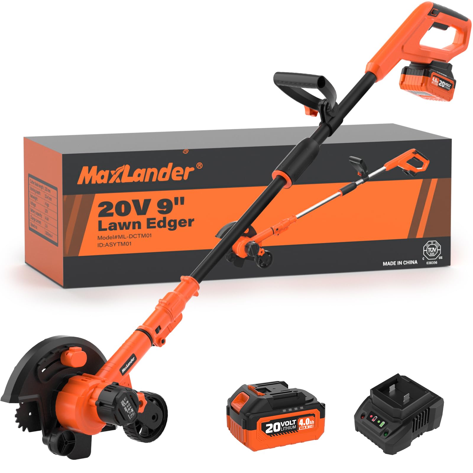 カーペンター Amazon.com : Maxlander 9'' Lawn Edger, 3-Position Blade Depth, 4.0