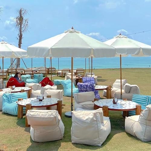 Miniatura 4 de Puf impermeable para silla, puf flotante para piscina, tumbona al aire libre, sin relleno, para piscina, flotante, sala de estar, playa, jardín,