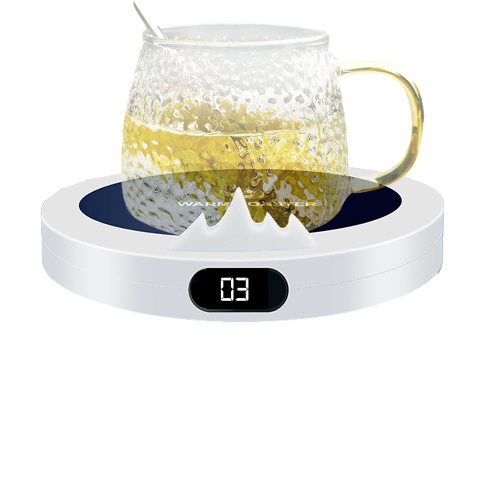 Scaldabagni - Riscaldatore per tè con 3 impostazioni di temperatura, collegamento diretto con spegnimento automatico per tazza, casa, ufficio, viaggi e pausa pranzo