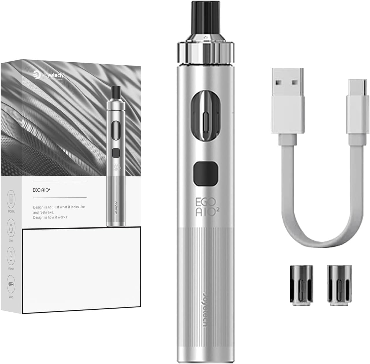 JOYETECH EGO AIO 2 Kit Cigarette Électronique Vape sans Nicotine 0,8ohm