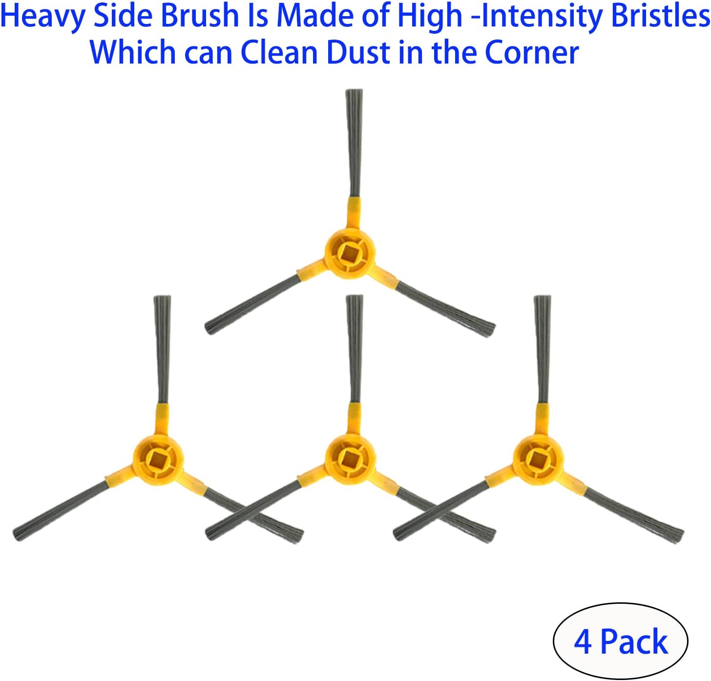 Replacement Accessories for iHome AutoVac Eclipse iHRV1 / Eclipse G iHRV2 Robot Vacuum Include 1Main Brush 4 Side Brushes 4 Filters 2 Mop Pads Spare Parts