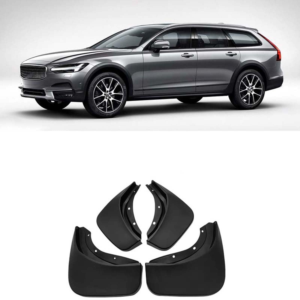Garde-boue pour Volvo V90 2017-2019 éliminent les projections de gravillons sur les bas de caisse