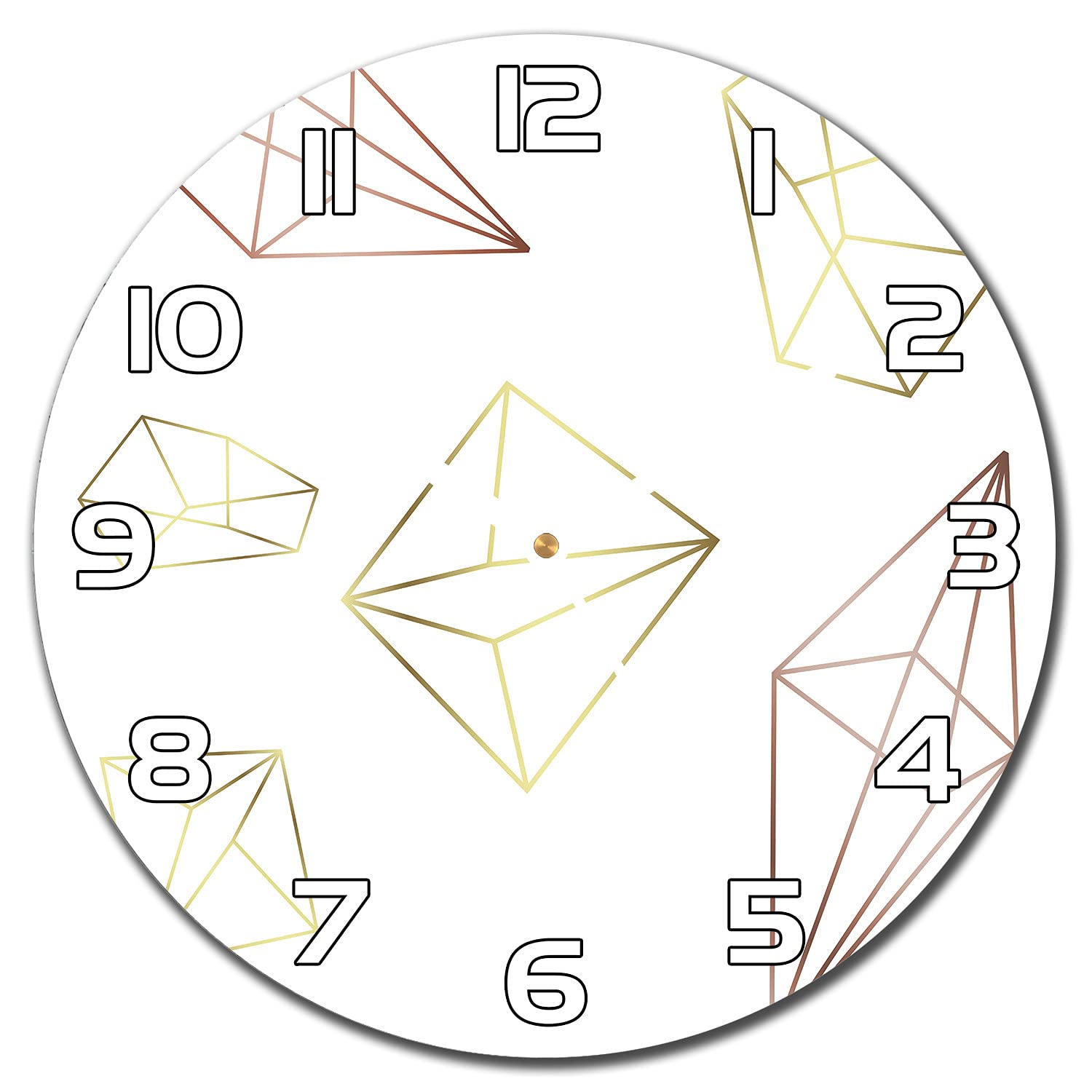 Horloge murale en verre 30 cm pour sublimer une cuisine ou un salon moderne