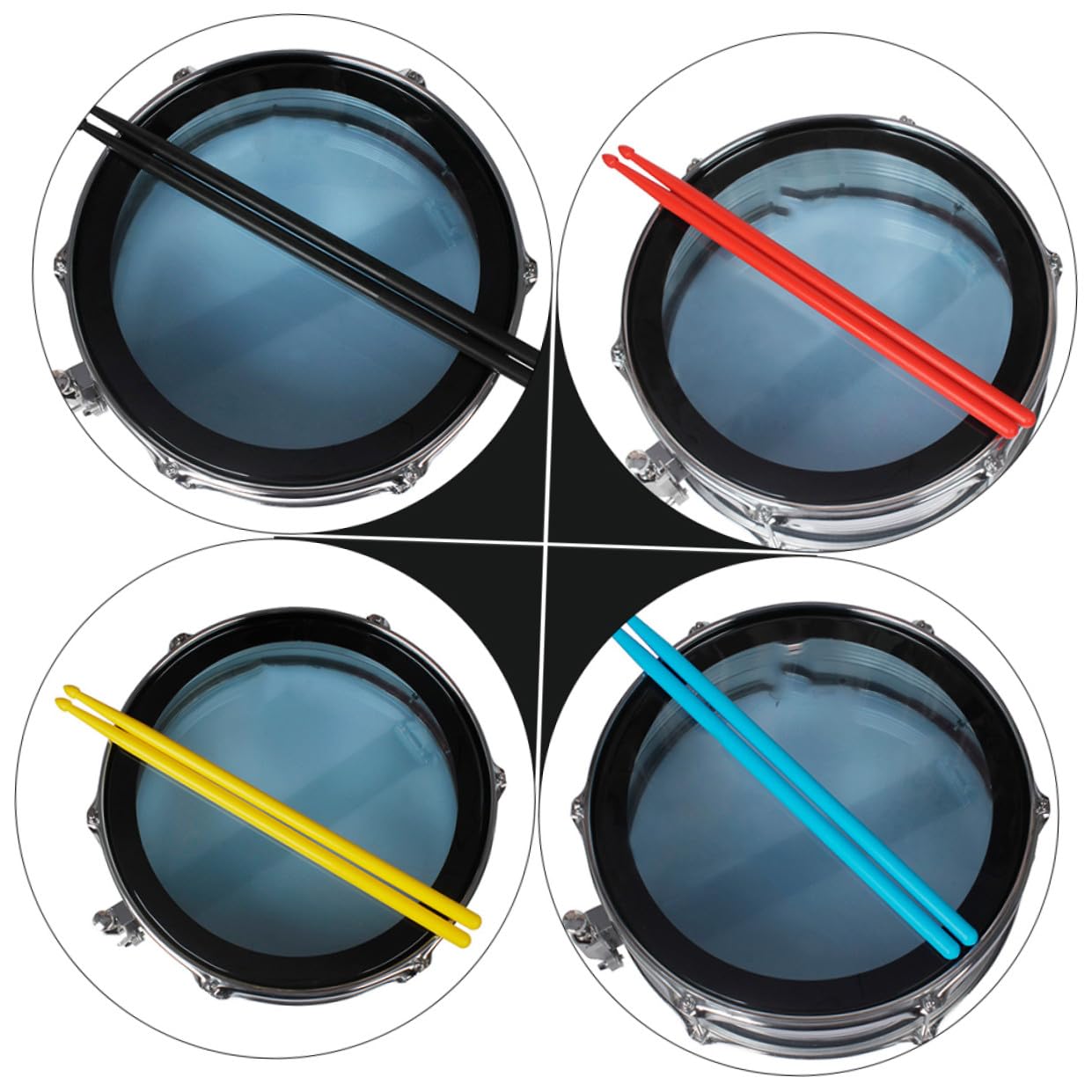 Baguettes de Batterie en Nylon 5 Paires, Accessoires de Percussion
