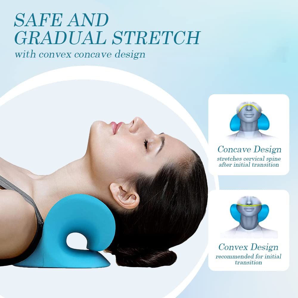 HANNEA® Neck Massage Cervical Pillow Traction Device, Shoulder Relaxer, Fast Pain Relief, Melts Away Muscle Knots, Trigger Point, Tension, Stretcher, Neck Pillow for Neck Pain Sleeping HANNEA® Neck Massage Cervical Pillow Traction Device, Shoulder Relaxer, Fast Pain Relief, Melts Away Muscle Knots, Trigger Point, Tension, Stretcher, Neck Pillow for Neck Pain Sleeping