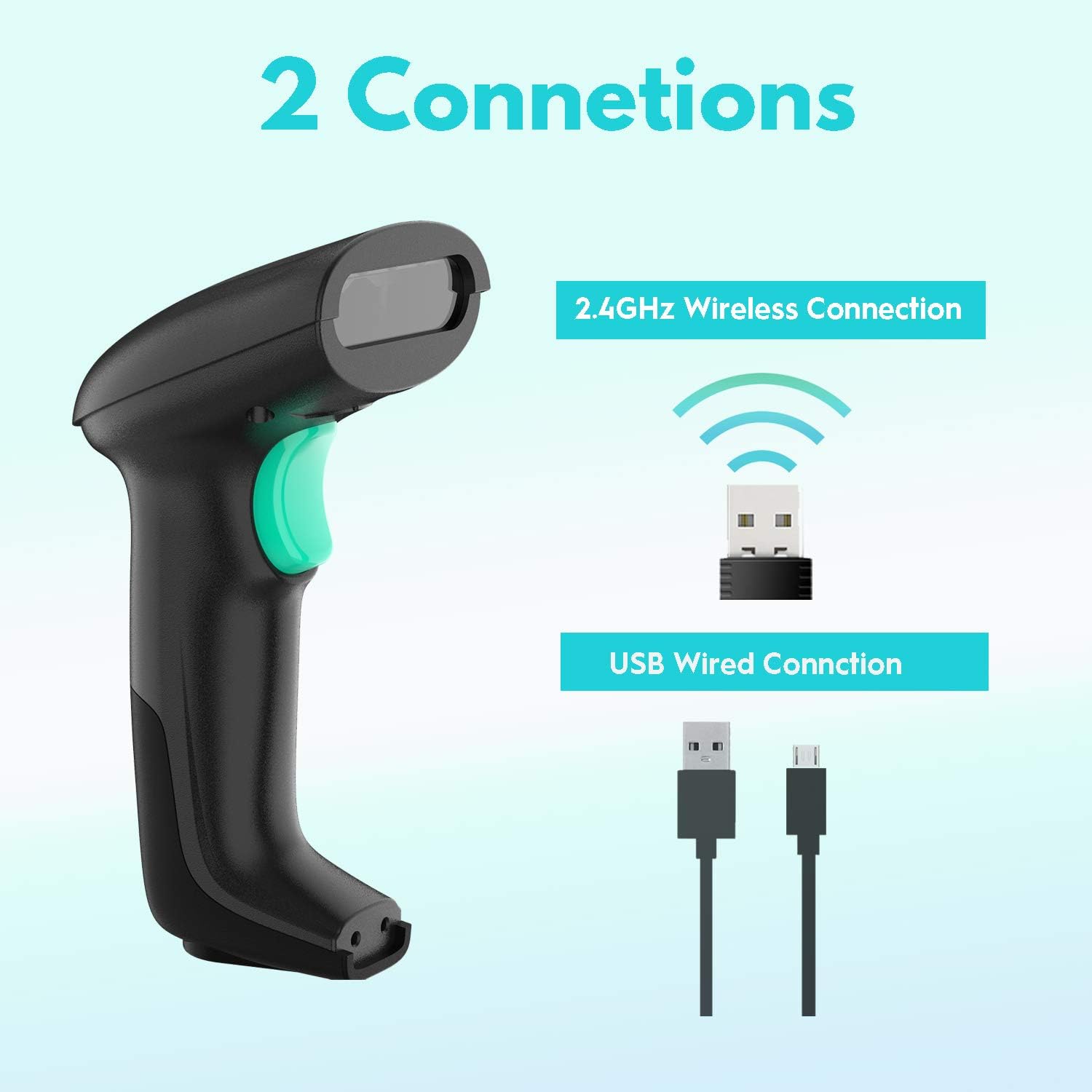 Exсluѕіvе Dіѕсоunt 60% Prісе NADAMOO Wireless 2D Barcode Scanner with Stand，HD Megapixel QR Code Scanner, Support Screen Scan,USB Cordless Bar Code Reader with Auto Sensing for Supermarket Library Inventory
