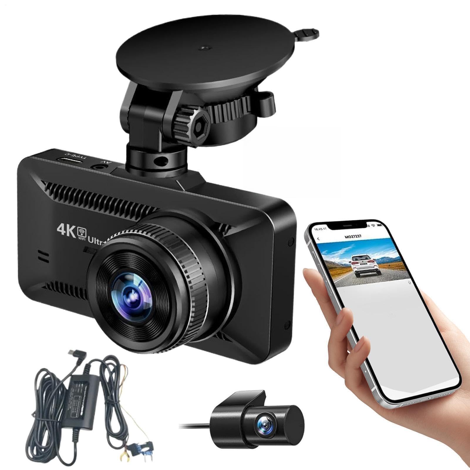 Caméra polyvalente multi- , pour voiture 4K, vision sans fil