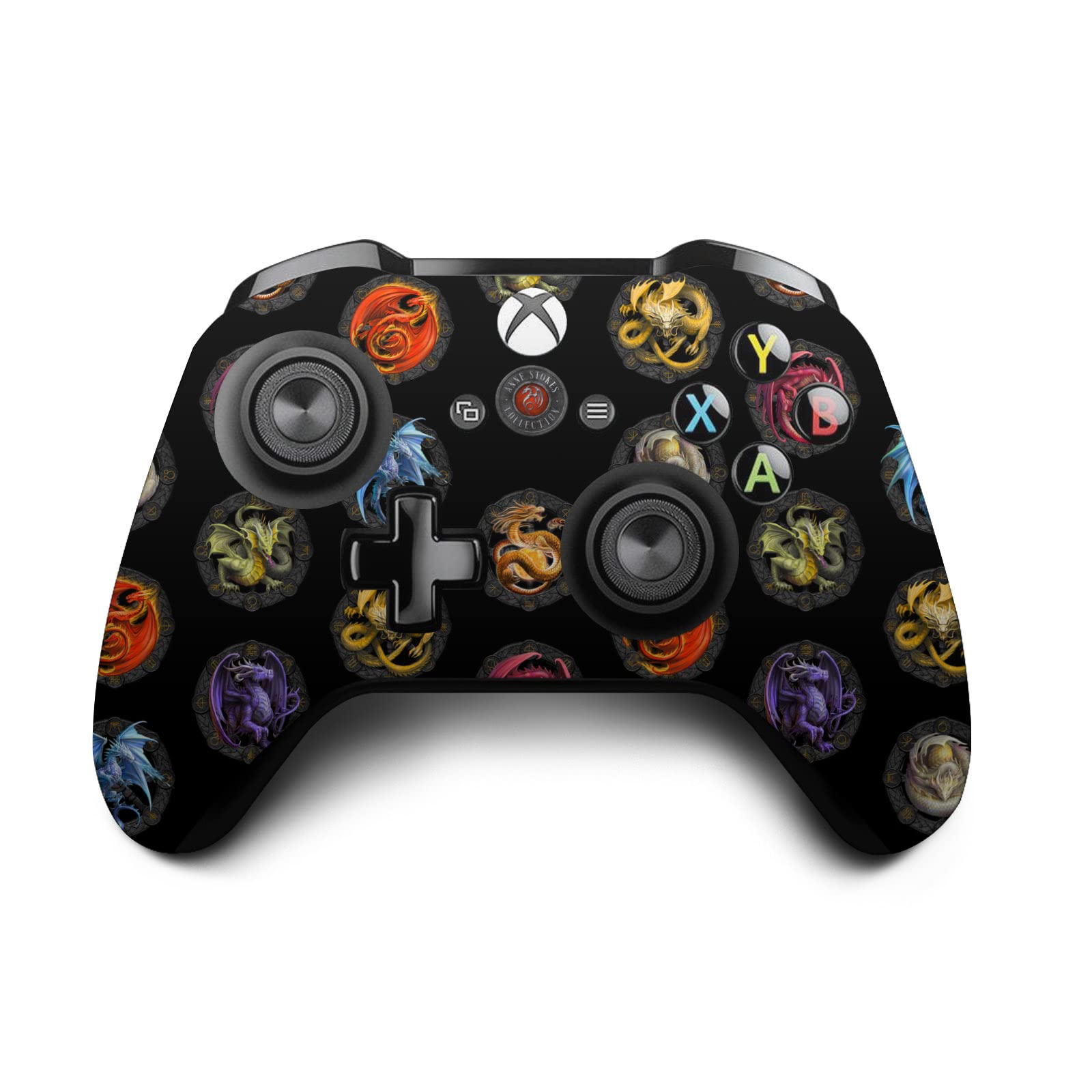 Head Case Designs sous Licence Officielle Anne Stokes Modèle de Dragons Dragons des Sabbats Vinyle Autocollant De Jeu Peau Autocollant Compatible avec Xbox One X Console and Controller Bundle