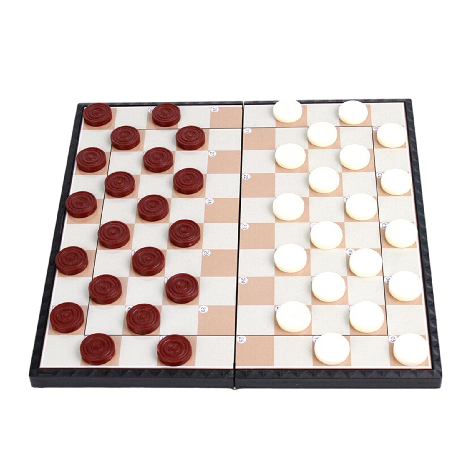 ATORSE Toy Checkers Board Game Set Traditional Portable Educational Toys for Family-Toys & Hobbies-Games-Board & Traditional Games-Contemporary Manufacture-image-10