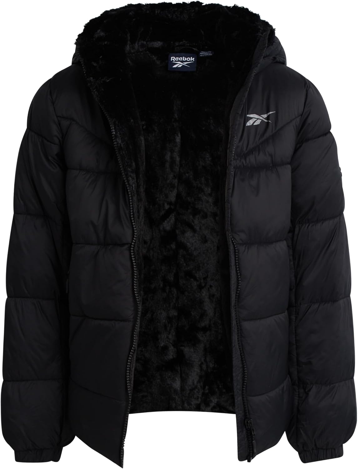 Reebok Girls Winter Coat - Heavyweight Quilted Sherpa Lined Parka Puffer Jacket - Warm Winter Jackets for Girls - Image 3