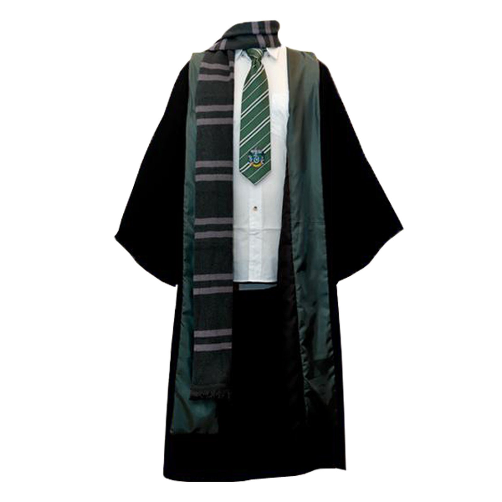 Harry Potter tm Slytherin tm Adult Unisex Deluxe Tailored Robe. Size Large. SHIRT AND TIE NOT INCLUDED