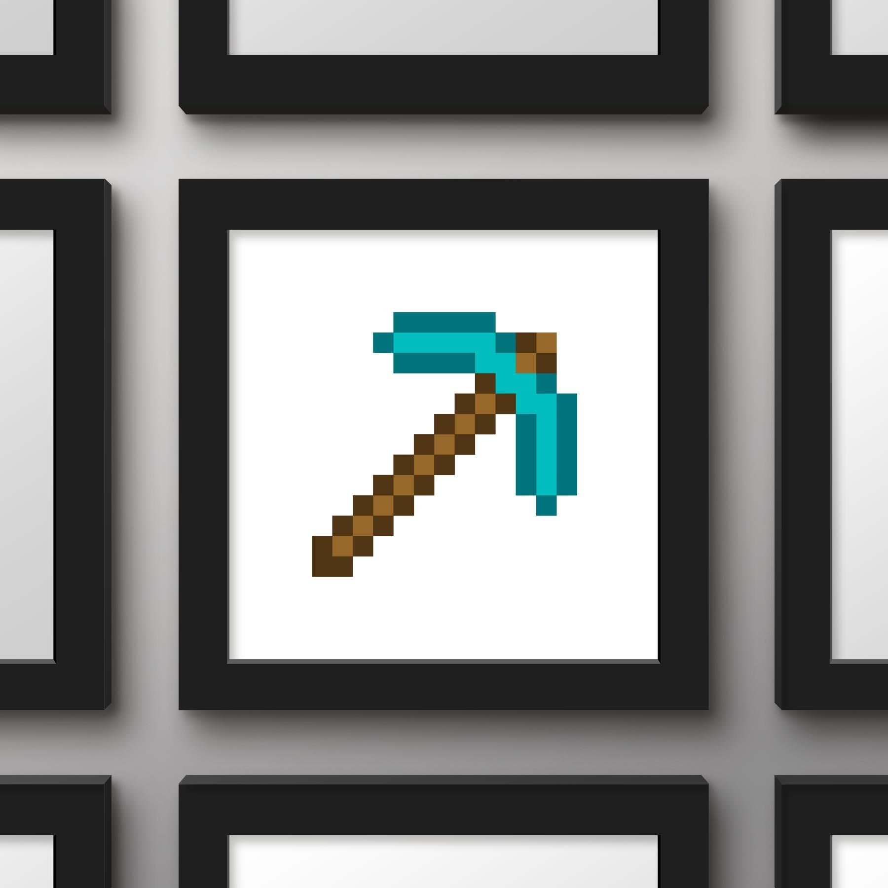 Pixel Art Com Picareta De Diamante