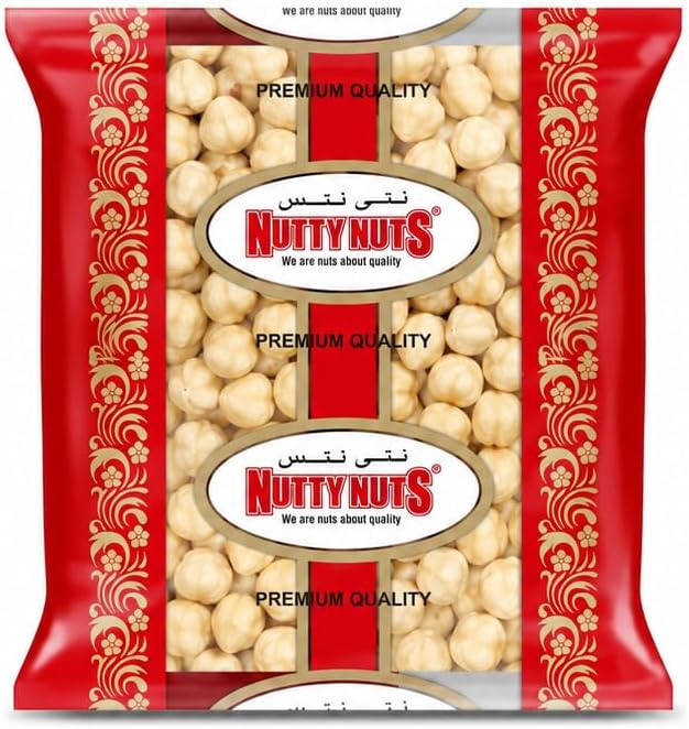 Nutty Nuts Raw Skinless Hazelnut Kernels 500g | Rich & Nutty • Naturally Crisp Texture • For Roasting, Baking, Desserts, Chocolate Recipes & Nut Spreads