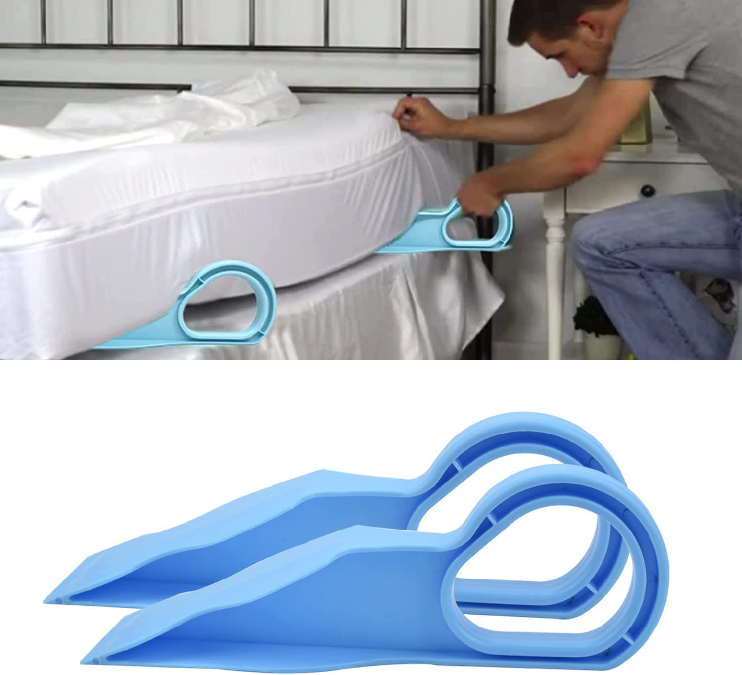Mattress Lifter Tool Ergonomic Bed Making Helper Mattress Wedge Elevator Lifter Tool for Changing Sheets and Lifting Mattress Easily for Home Bedroom Use-image-48