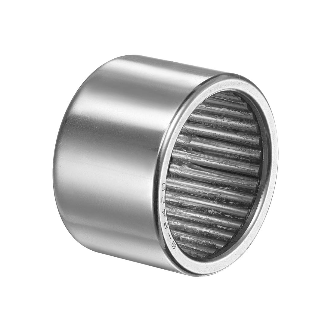 uxcell B3216 Needle Roller Bearings 2" Bore 2-3/8" OD 1" Width Chrome Steel Open End Full Complement Drawn Cup Bearing